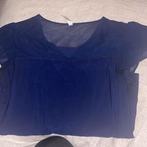 PerSeption Concept | Navy Sheer Detail Top | XL